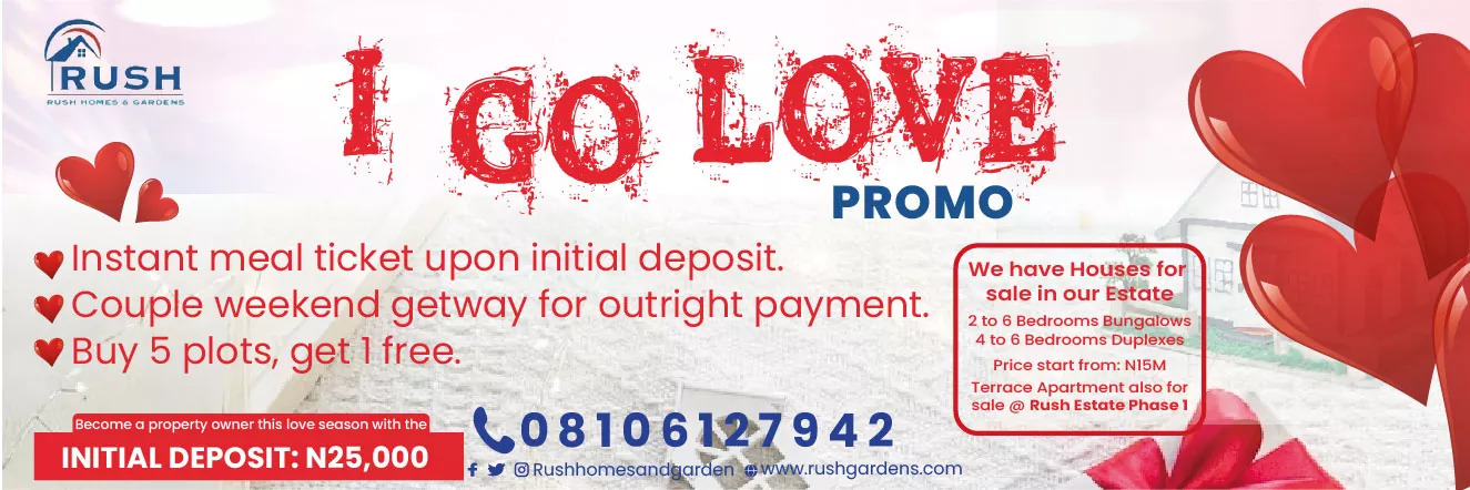 Valentine Promo for Homes and Real Estate in Nigeria